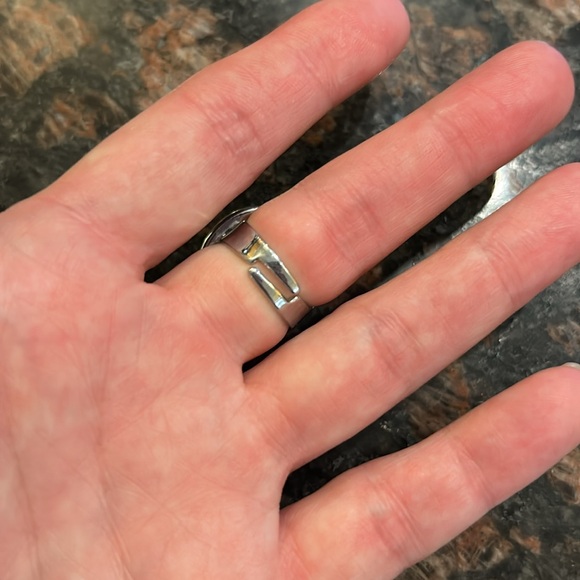 Adjustable abalone shell ring - Picture 2 of 2